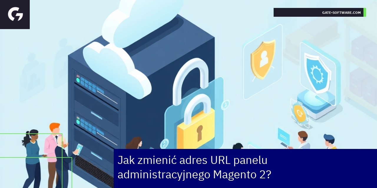 Zabezpieczenia panelu Magento 2 i aktualizacje Panel Magento 2 z ikonami zabezpieczeń i aktualizacji
