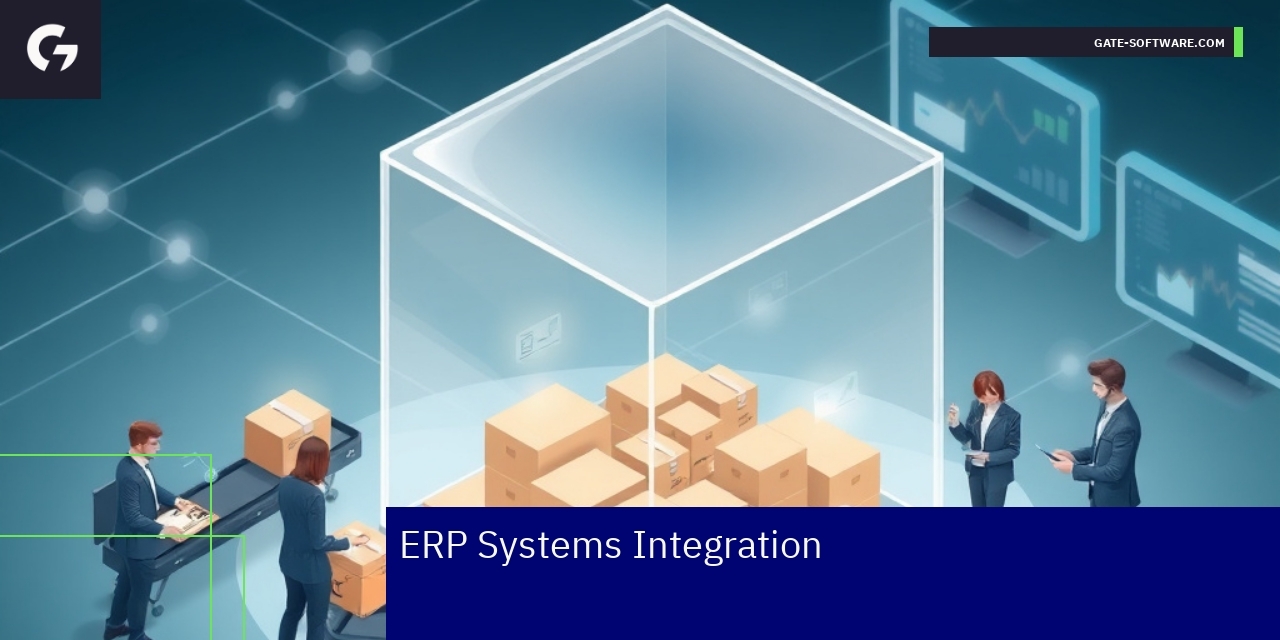 Diagram of ERP and Magento systems integration flow