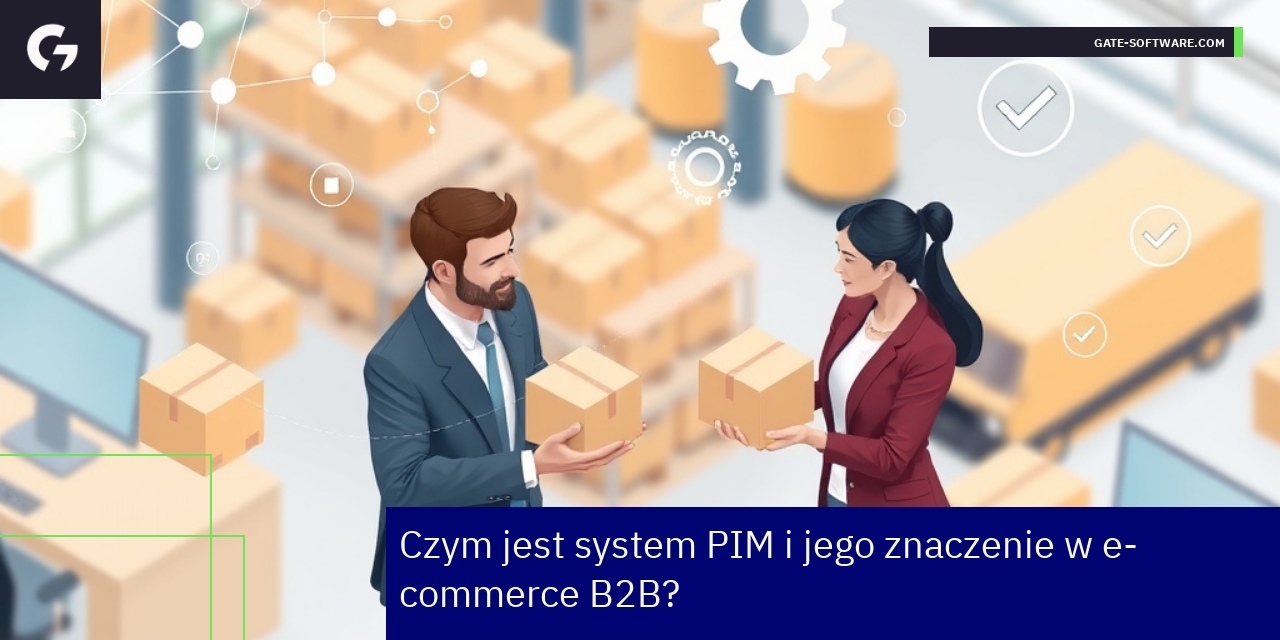 Schemat działania systemu PIM w e-commerce B2B