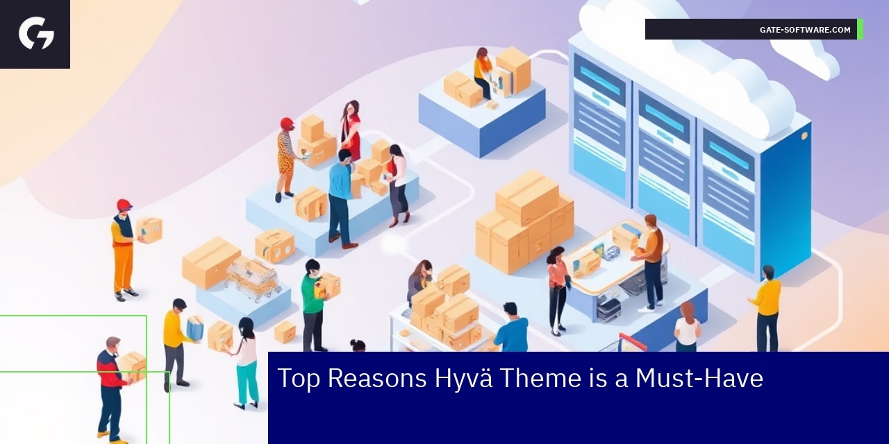 Illustration of Hyvä Theme benefits on e-commerce site