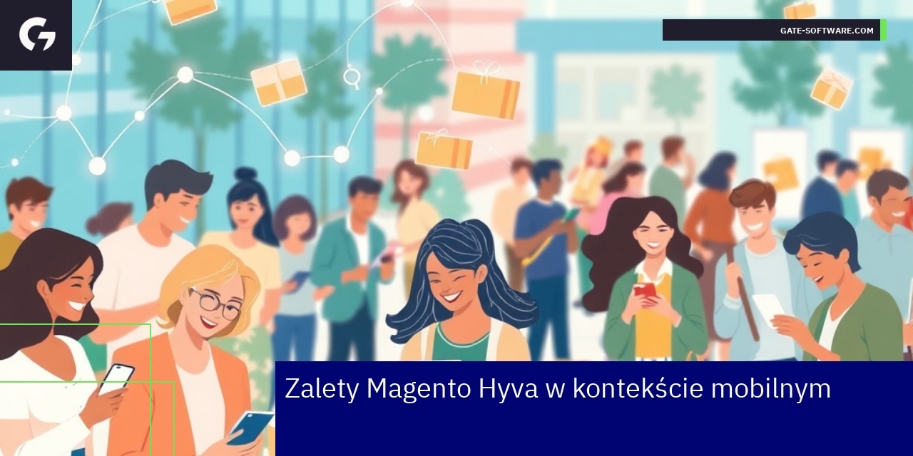 Responsywna strona Magento Hyva na urządzeniu mobilnym