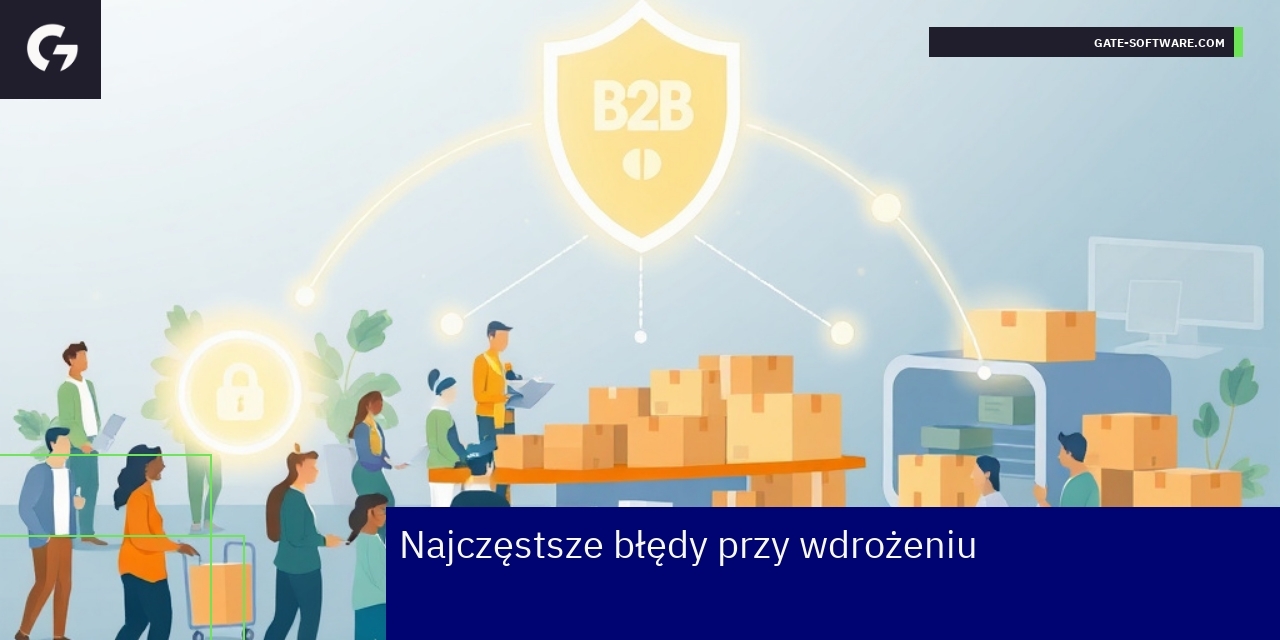 Infografika ukazująca błędy we wdrożeniach B2B