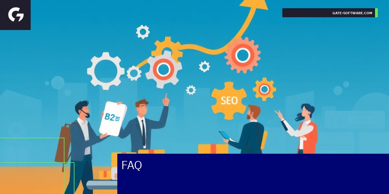 Schemat platformy Magento 2 B2B z ikonami funkcji