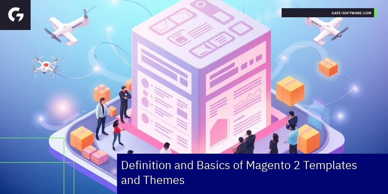 Magento 2 templates and Hyva theme structure diagram