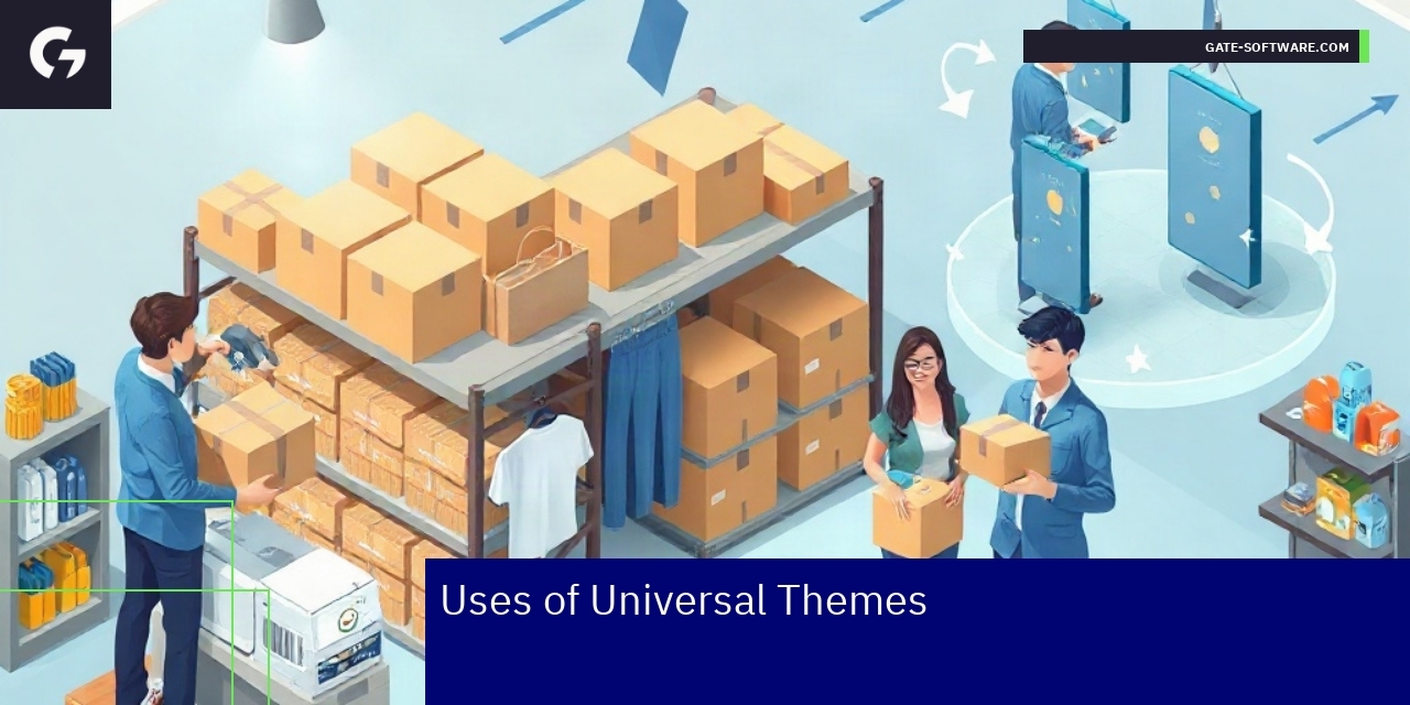 Digital devices showing Magento universal themes
