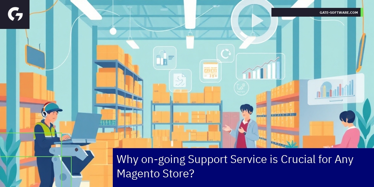 Magento store performance and technical support concept