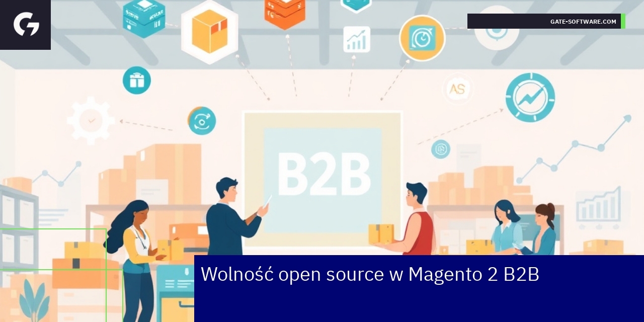 Schemat funkcji i rozwoju Magento 2 w modelu B2B