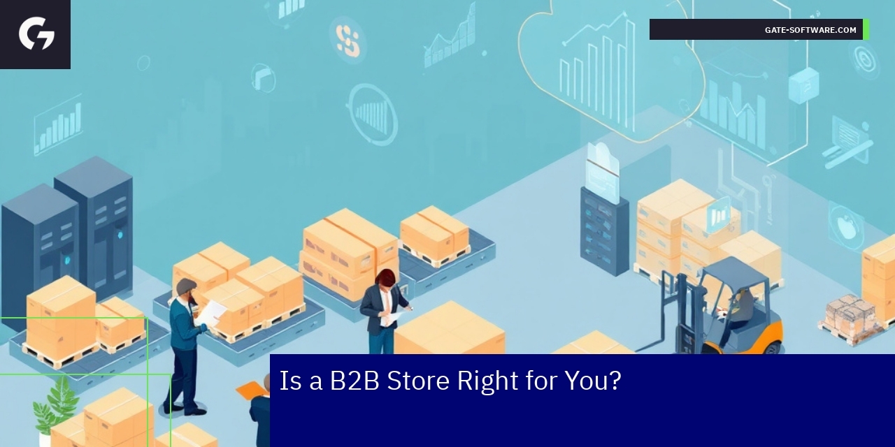 Key Insights on B2B Store Setup and Success Diagram showing B2B store process and cost factors
