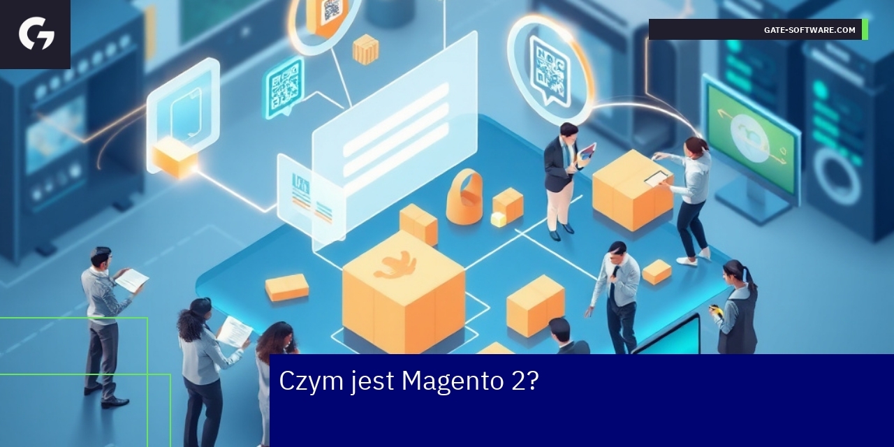 Ilustracja platformy Magento 2 dla e-commerce B2B