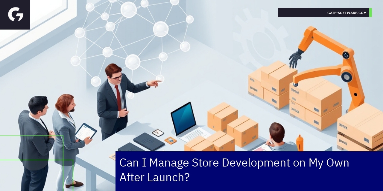 Person managing eCommerce B2B store dashboard