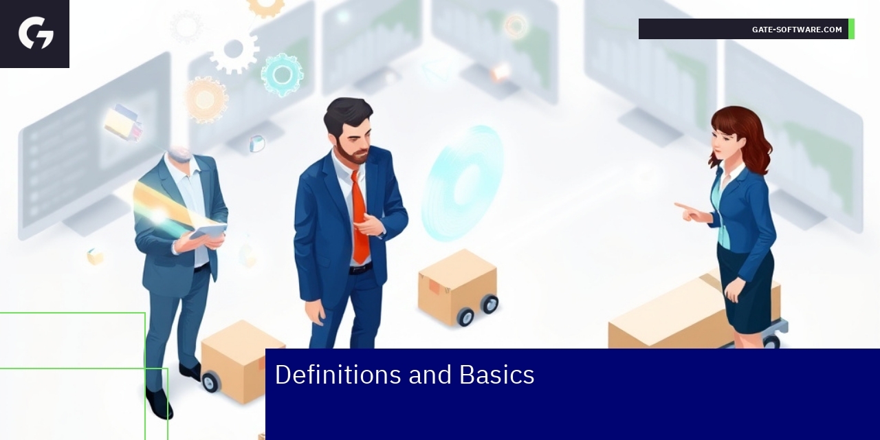 Illustration of B2B platform components and workflow
