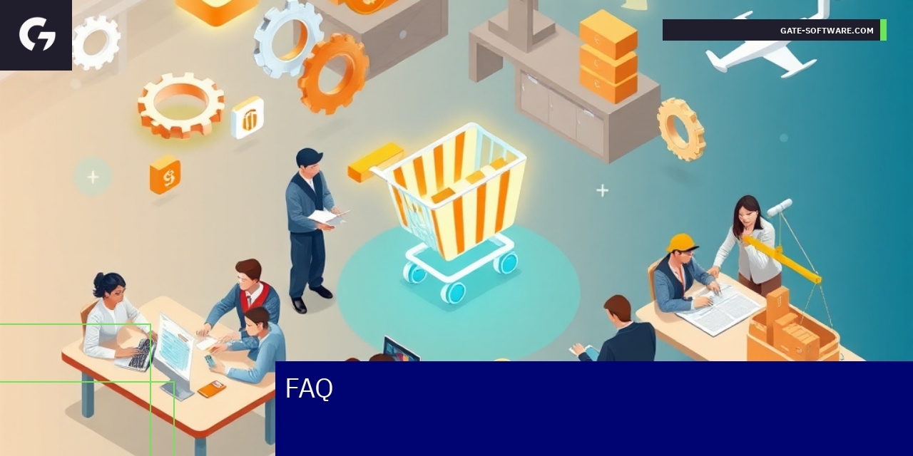 Illustration showing Magento maintenance and optimization steps