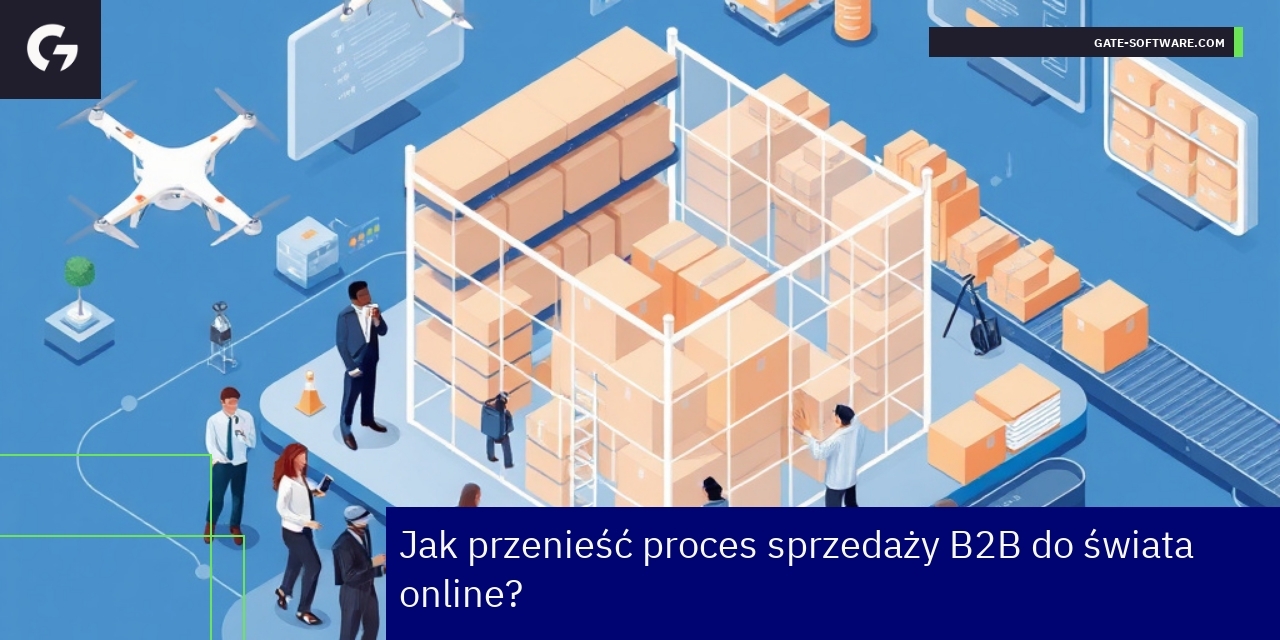 Schemat procesu sprzedaży B2B na platformie online