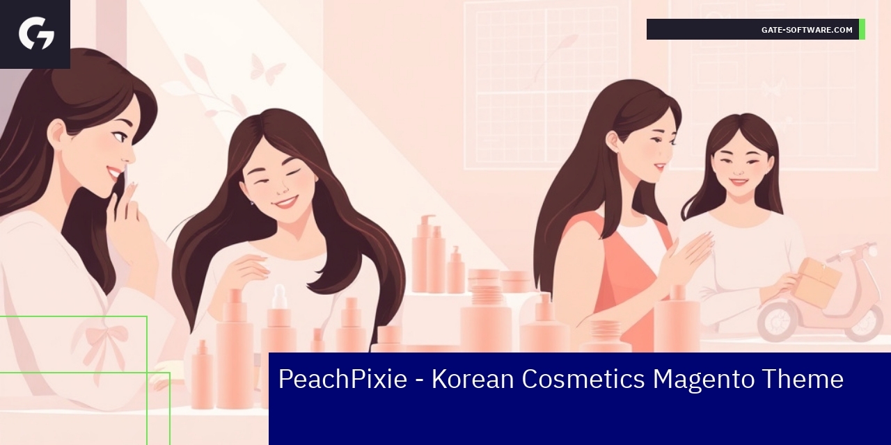Korean cosmetics ecommerce website theme design