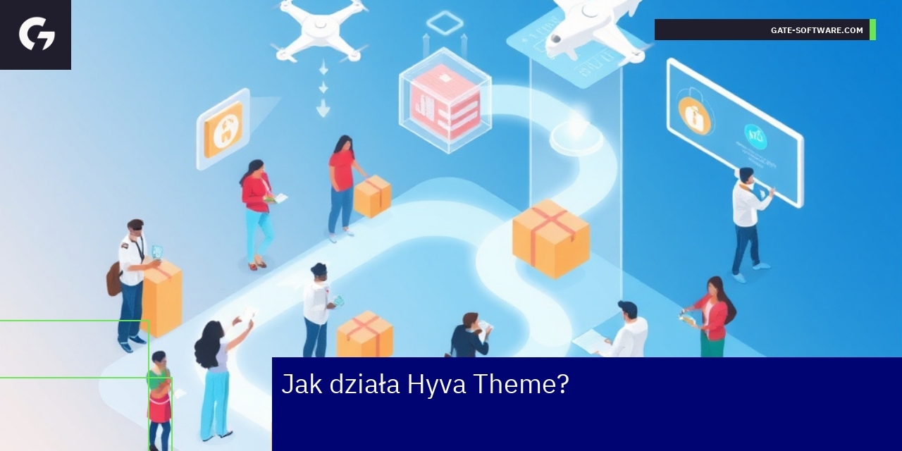 Diagram showing Hyva Theme architecture and optimization techniques
