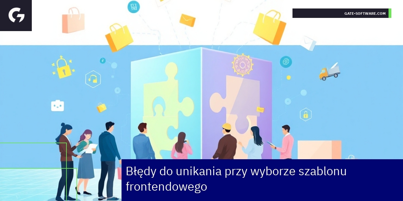 Ikony błędów i problemów szablonu frontendowego