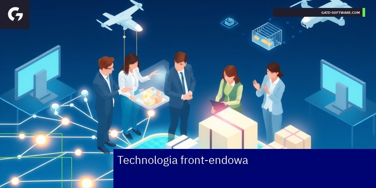 Schemat działania technologii front-end w sklepie