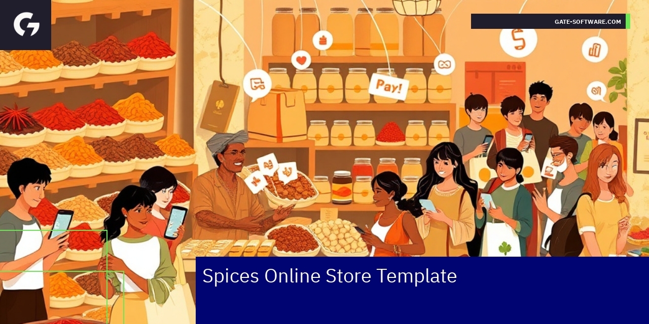 Effective Spices Online Store Design and Usability Spices products displayed on an online store interface