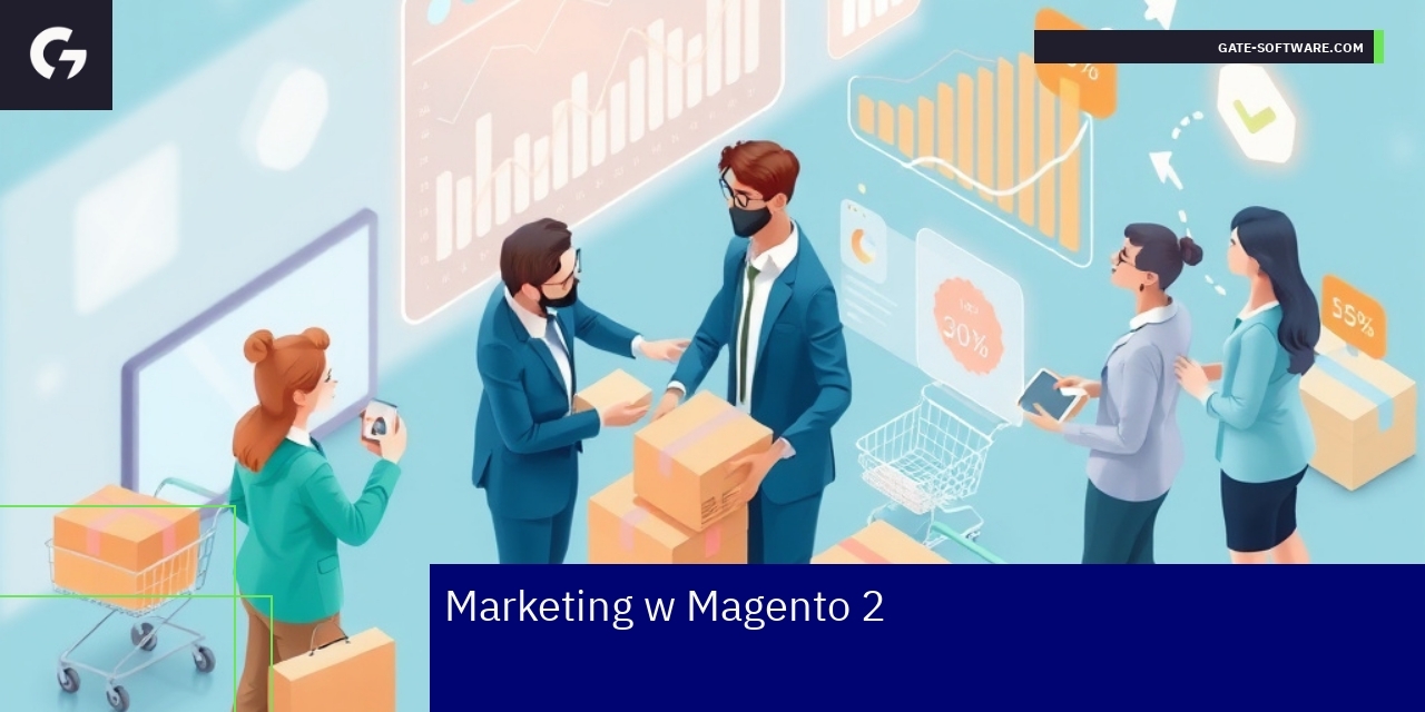 Diagram procesów marketingowych i integracji w Magento