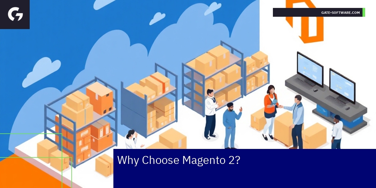 Benefits and Community of Magento 2 B2B Platform Magento 2 B2B platform concept with community and features