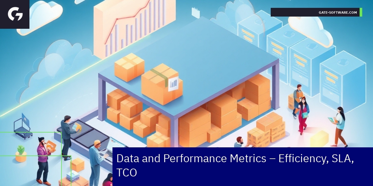Charts showing project metrics and efficiency stats