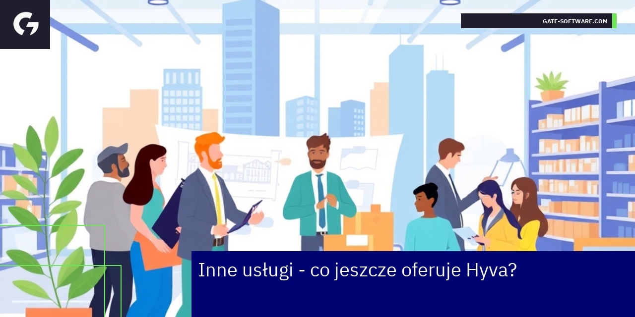 Kompleksowe usługi i wdrożenia Hyva dla e-commerce Schemat usług Hyva dla platform Magento e-commerce