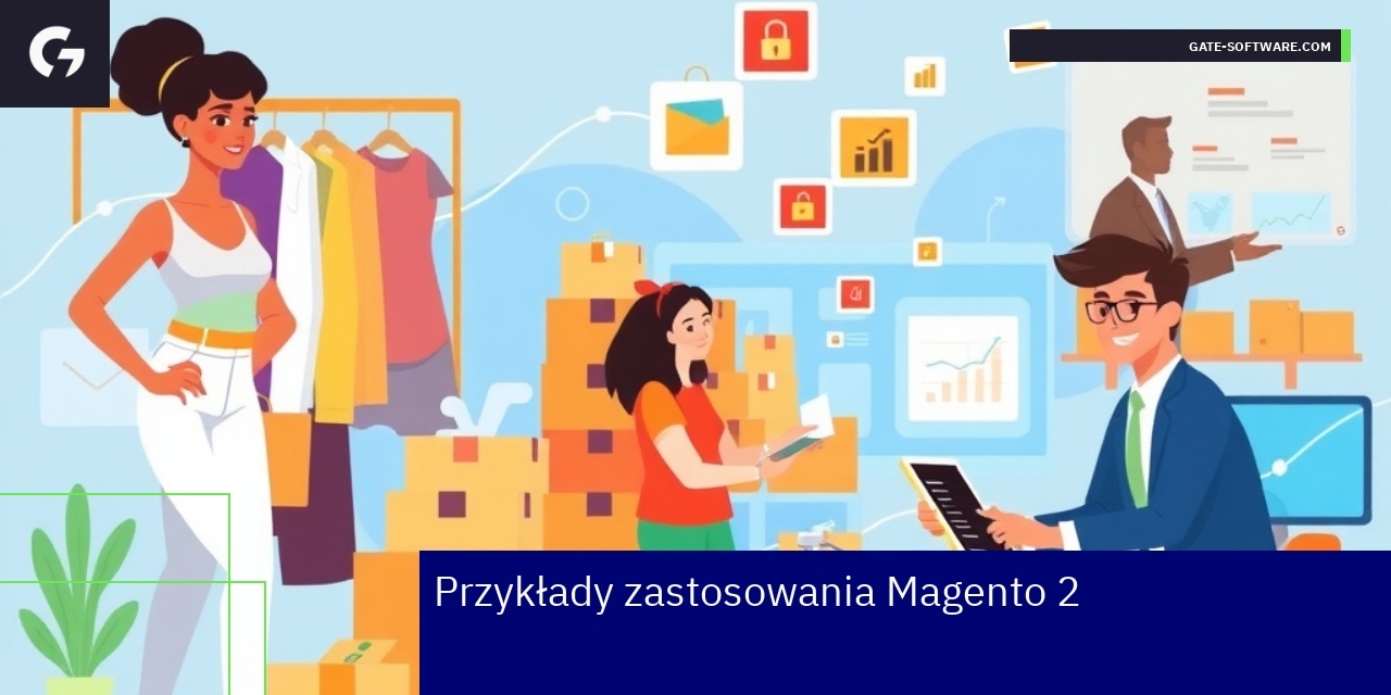 schemat zastosowania platformy Magento w biznesie