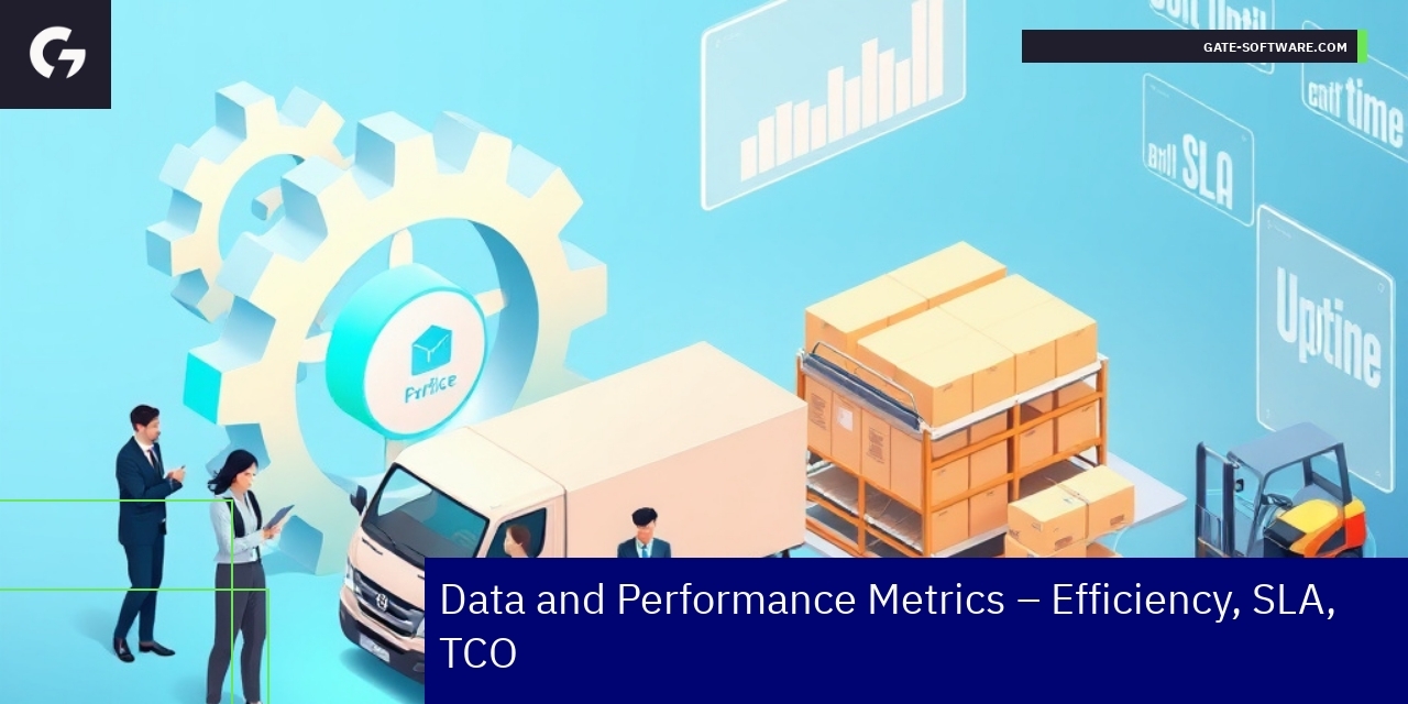 Graph showing key B2B efficiency metrics and performance