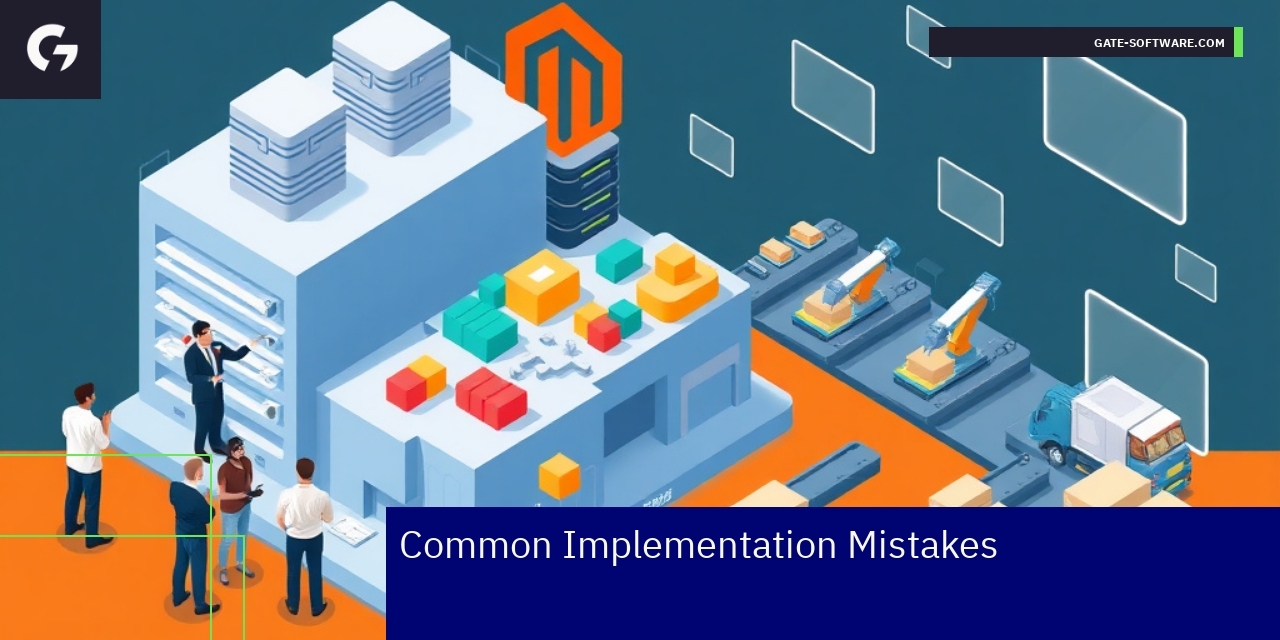 Avoiding Magento 2 Implementation Mistakes Diagram highlighting Magento 2 common implementation issues