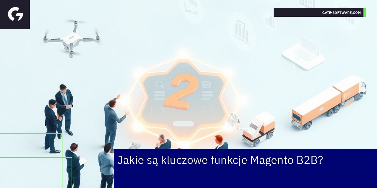 Schemat funkcji Magento B2B i integracji ERP