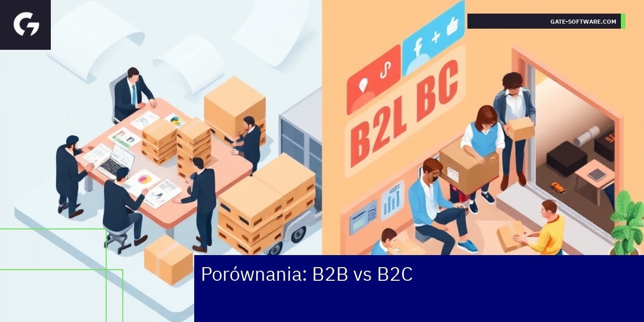 Porównanie modeli biznesowych B2B i B2C Schemat różnic między modelami B2B i B2C