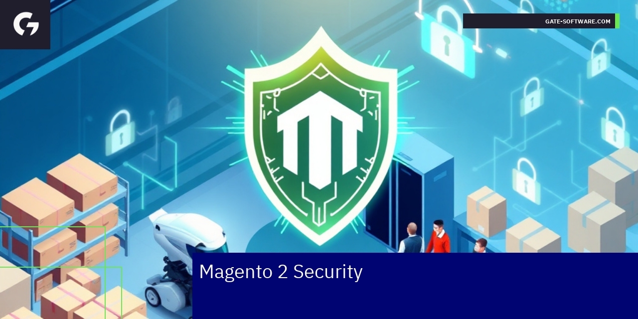 Comprehensive Magento 2 Security Overview Magento 2 security icons and security shield graphics