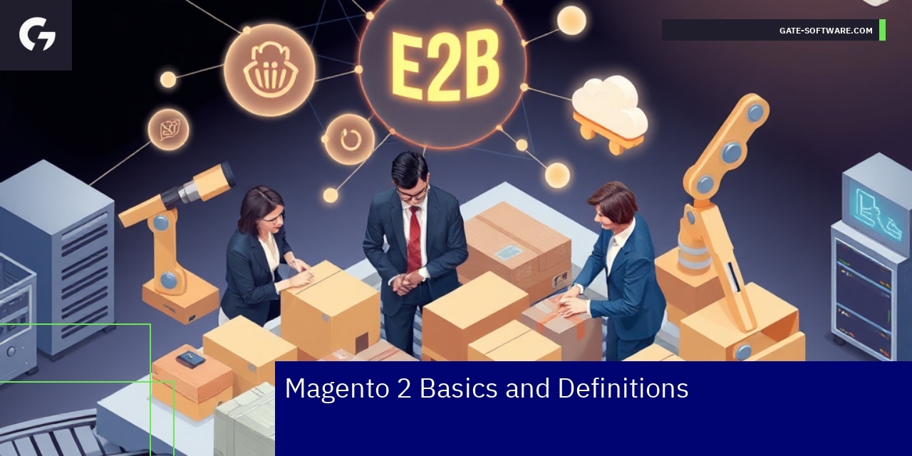 Illustration of Magento 2 platform features for business