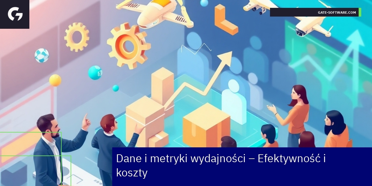 Wykresy pokazujące wzrosty wydajności i kosztów