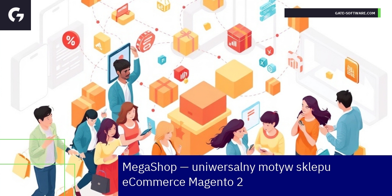 Interfejs responsywny sklepu Magento 2 z motywem MegaShop