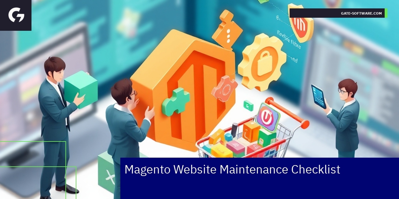 Illustration of Magento maintenance checklist and tools