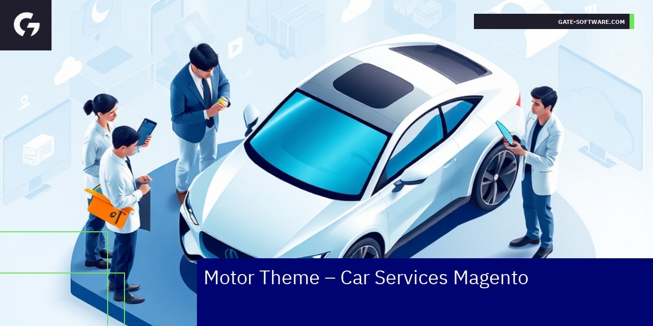 Car service theme features and benefits overview