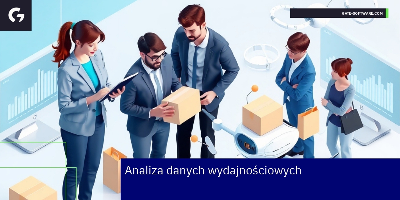 Wykresy i dane dotyczące wydajności sklepu internetowego
