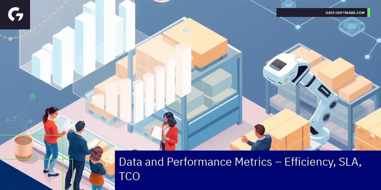 Charts showing B2B project efficiency and metrics