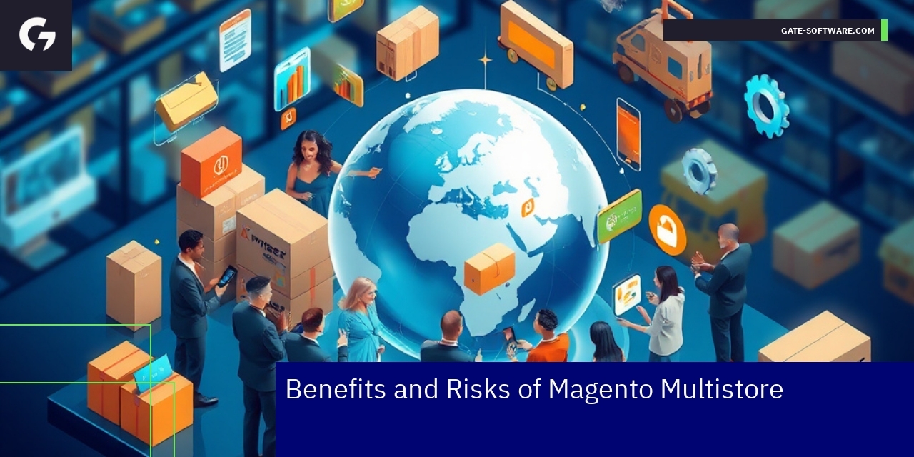 Business person analyzing Magento multistore data