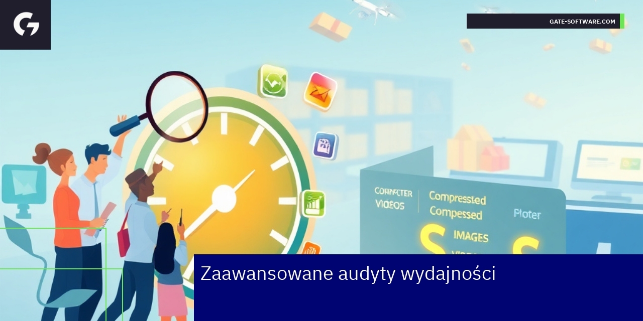 Wykresy i ikony związane z wydajnością stron
