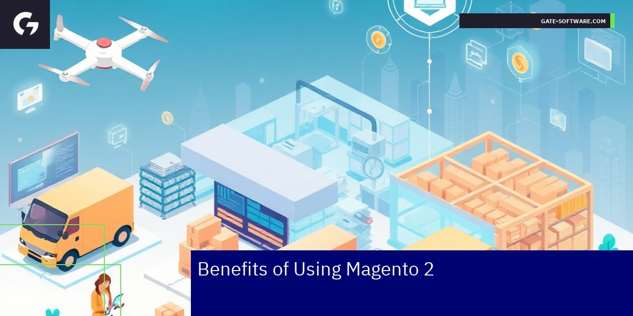 Magento 2 platform benefits and migration process illustration