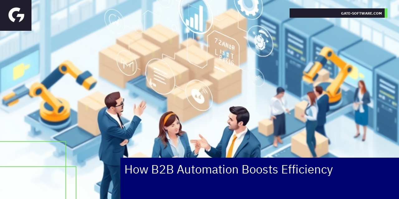 Automation software interface enhancing B2B e-commerce efficiency