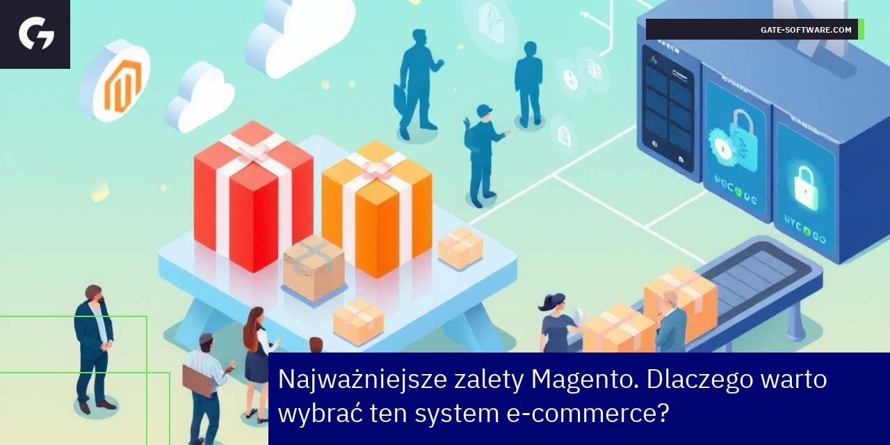 Schemat zalet i danych efektywności Magento