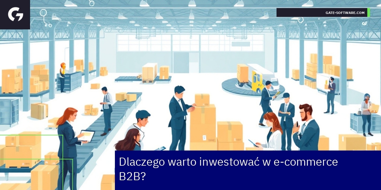 Biznes i technologia, wzrost sprzedaży online B2B