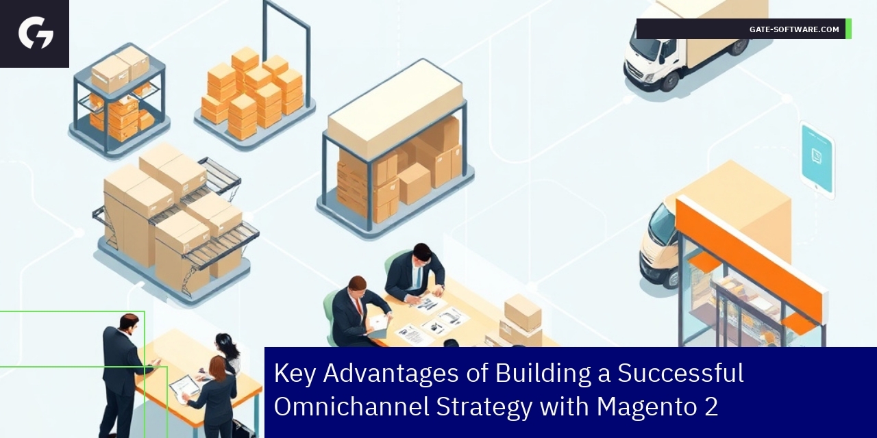 Illustration of Magento 2 omnichannel B2B benefits