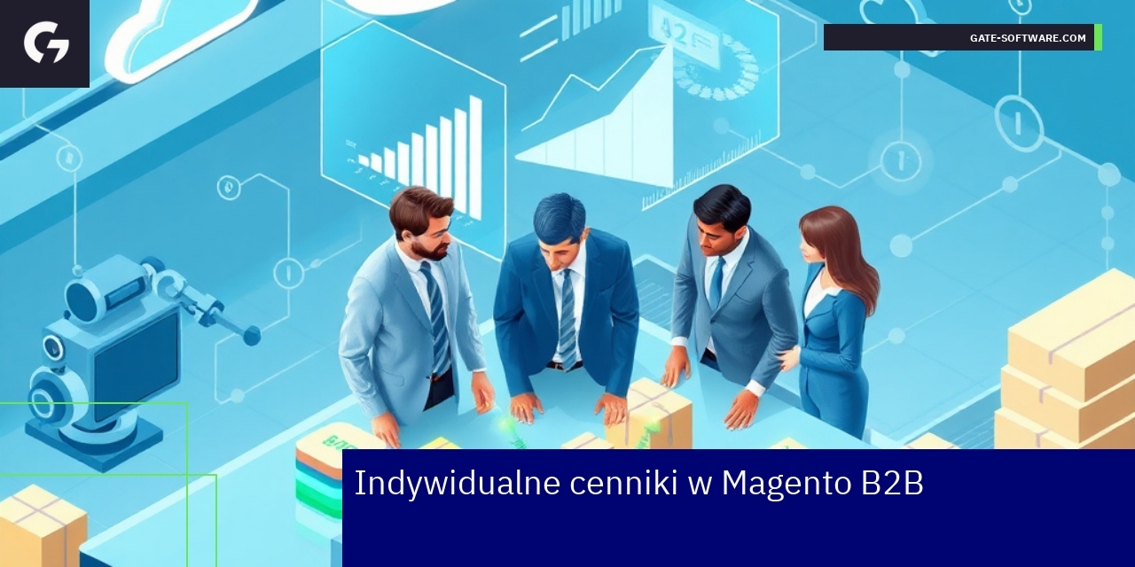 Schemat zarządzania indywidualnymi cennikami w Magento B2B