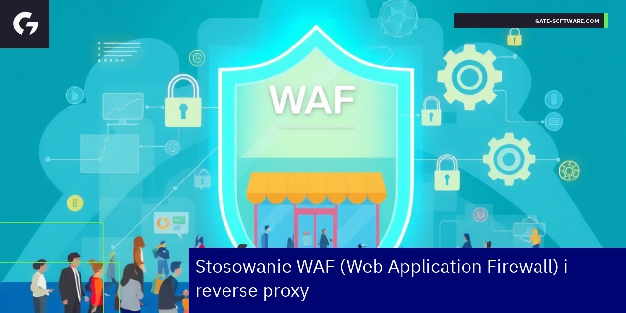 Schemat WAF blokujący ataki na sklep internetowy