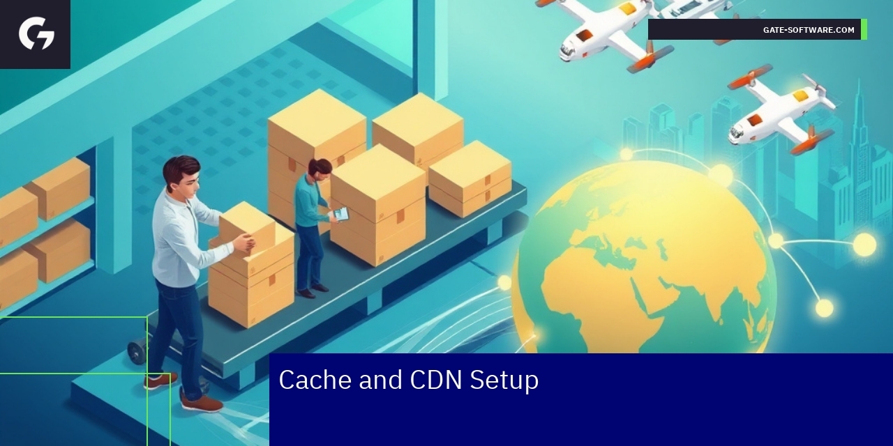 Magento Store Performance Optimization Overview Diagram showing Magento cache and CDN improvements