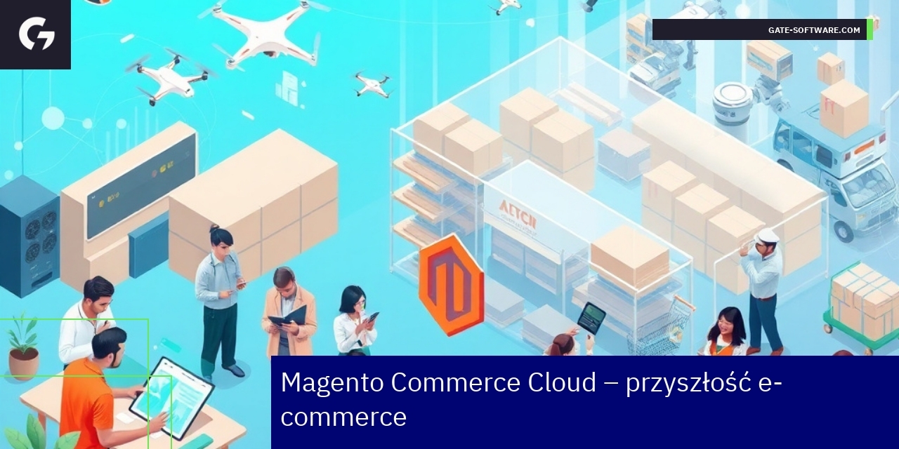 Magento Commerce Cloud w e-commerce schemat platformy Magento Commerce Cloud i e-commerce
